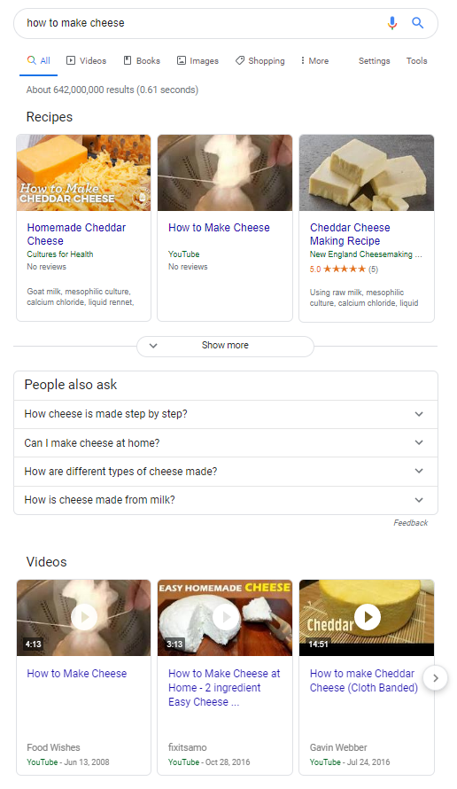 奶酪谷歌搜索