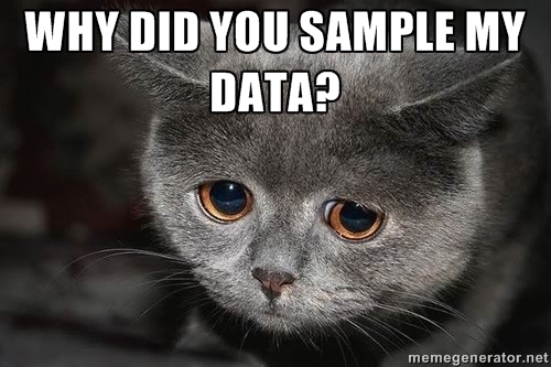 你为什么取样我的数据?悲伤的猫