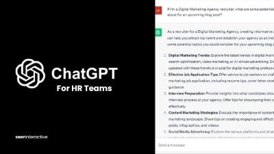 10人力资源团队如何使用的例子ChatGPT