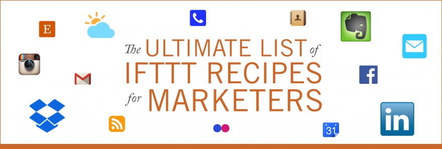IFTTT配方的最终清单为营销人员